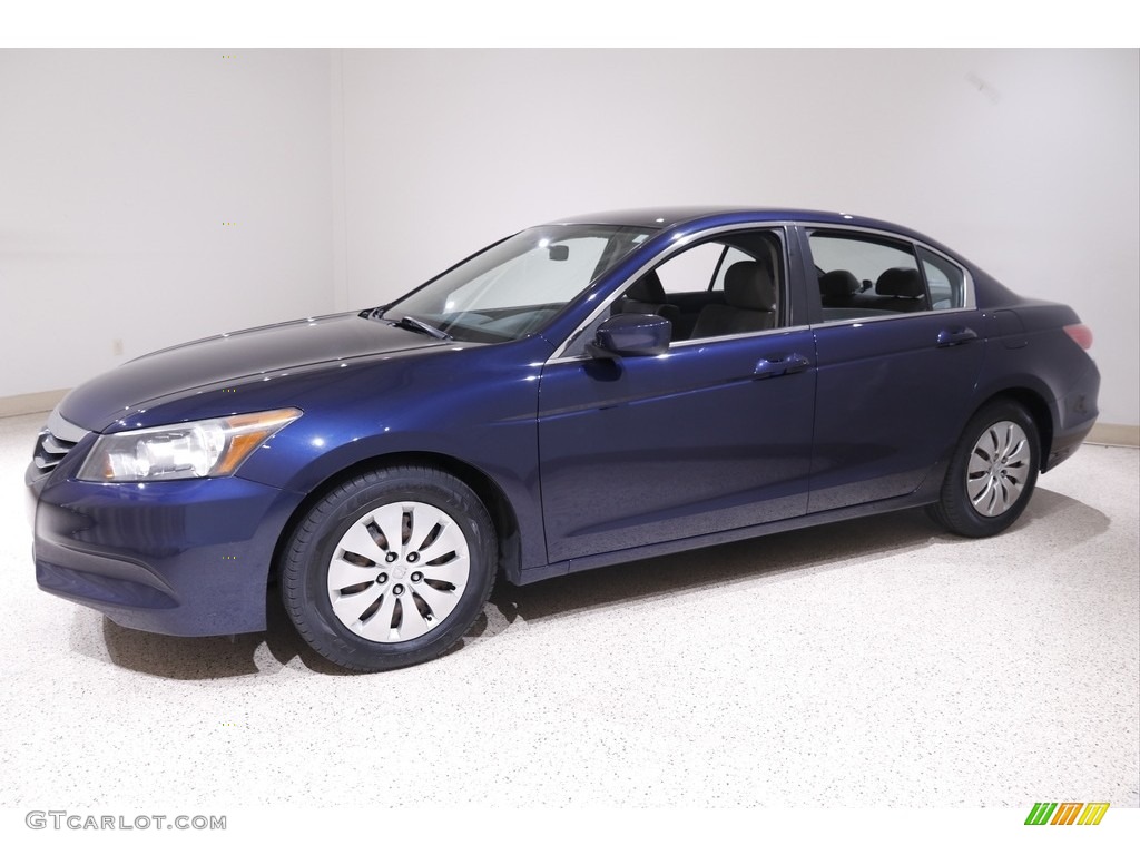 2012 Accord LX Sedan - Royal Blue Pearl / Gray photo #3