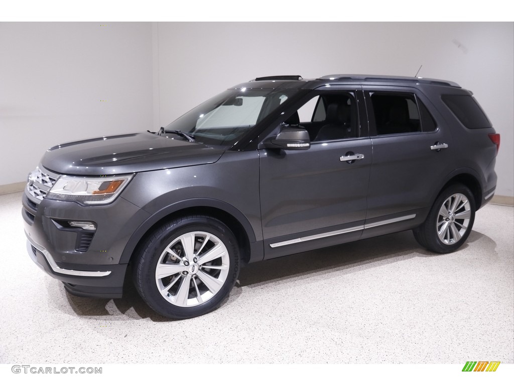 2018 Explorer Limited 4WD - Magnetic Metallic / Ebony Black photo #3