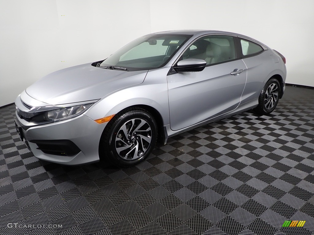 Lunar Silver Metallic 2017 Honda Civic LX-P Coupe Exterior Photo #143157162