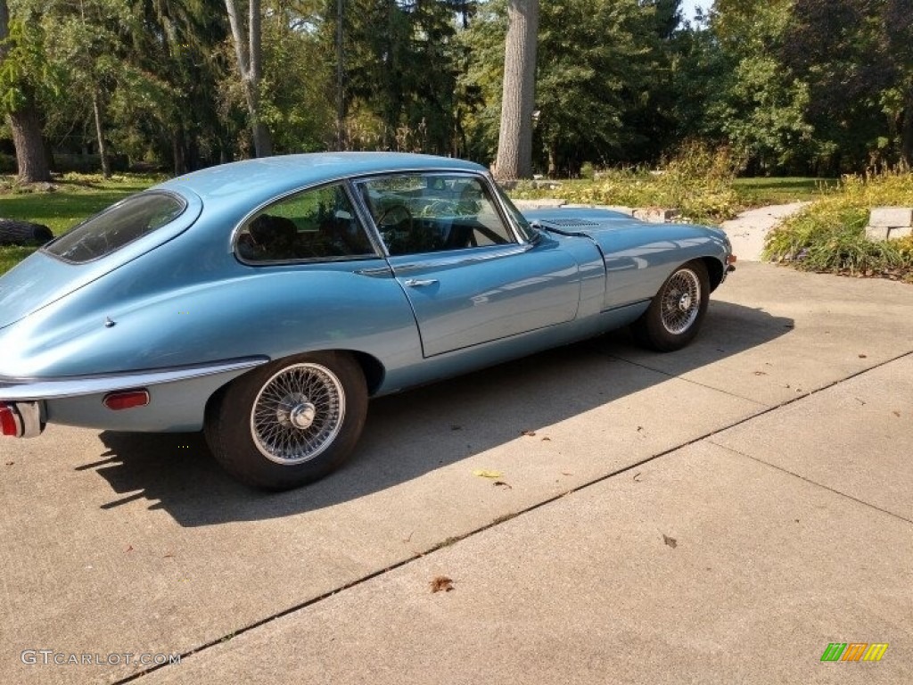 Opalescent Silver Blue 1970 Jaguar E-Type XKE 4.2 Fixed Head Coupe Exterior Photo #143157228
