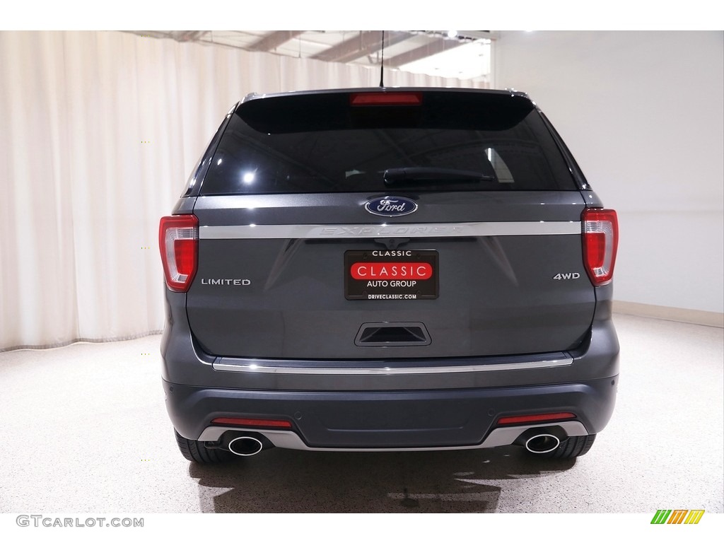 2018 Explorer Limited 4WD - Magnetic Metallic / Ebony Black photo #21