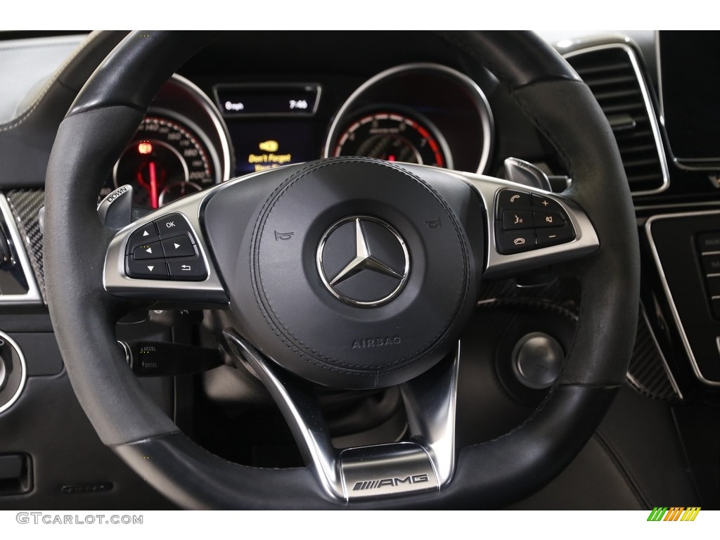 2019 Mercedes-Benz GLS 63 AMG 4Matic Black Steering Wheel Photo #143157366