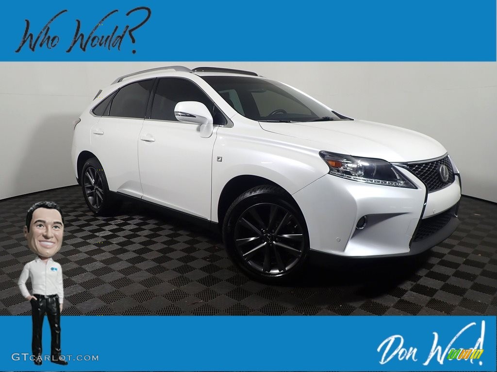 2013 RX 350 F Sport AWD - Starfire White Pearl / Black/Ebony Birds Eye Maple photo #1