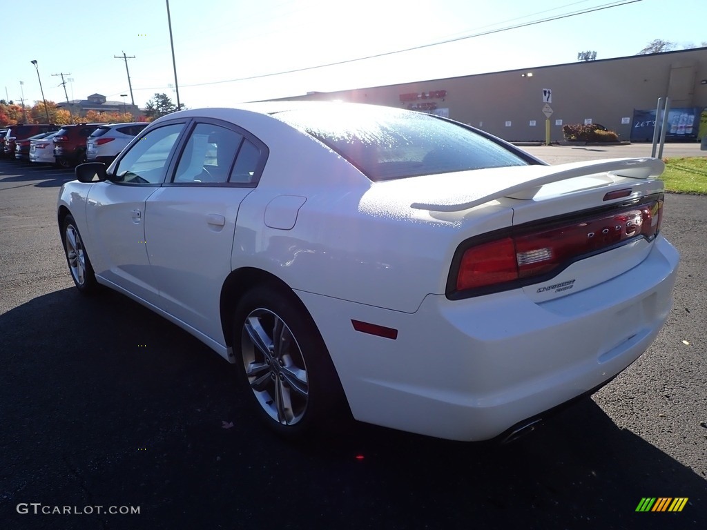 2013 Charger SXT Plus AWD - Bright White / Black/Red photo #2