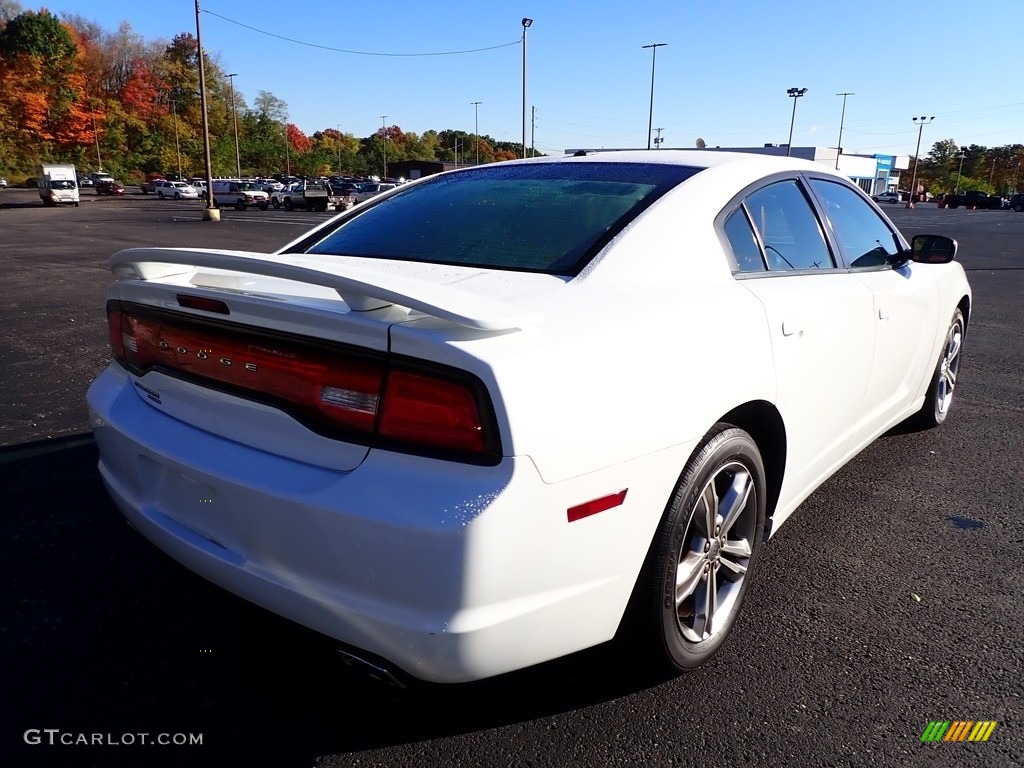 2013 Charger SXT Plus AWD - Bright White / Black/Red photo #4