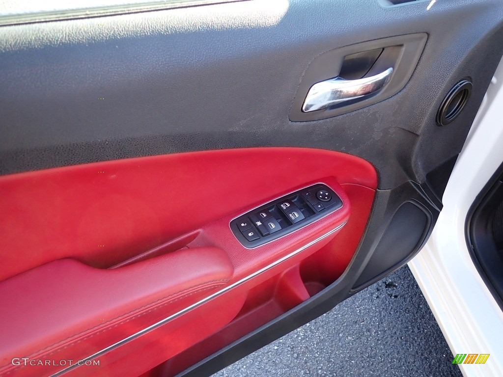 2013 Charger SXT Plus AWD - Bright White / Black/Red photo #11