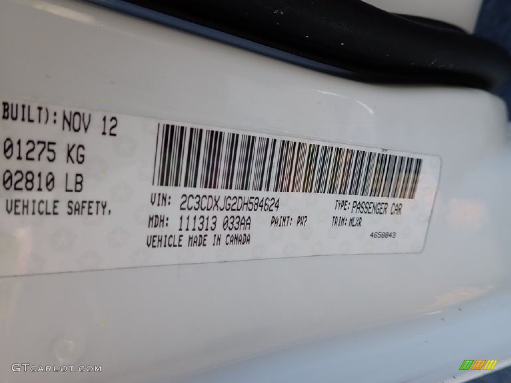 2013 Charger SXT Plus AWD - Bright White / Black/Red photo #14