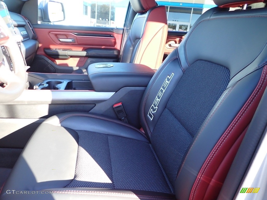 Black/Red Interior 2022 Ram 1500 Rebel Crew Cab 4x4 Photo #143159604
