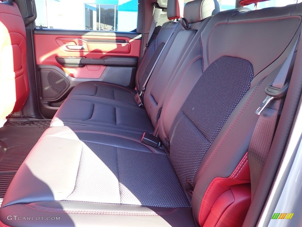 Black/Red Interior 2022 Ram 1500 Rebel Crew Cab 4x4 Photo #143159610