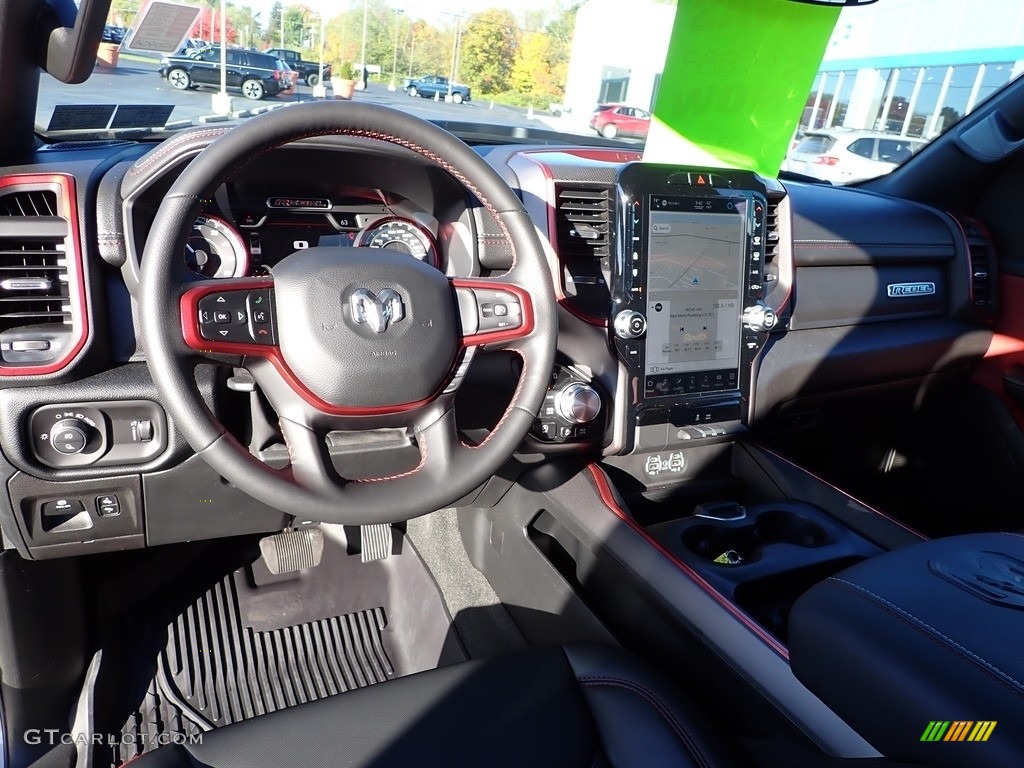 2022 Ram 1500 Rebel Crew Cab 4x4 Black/Red Dashboard Photo #143159617