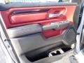 Black/Red 2022 Ram 1500 Rebel Crew Cab 4x4 Door Panel