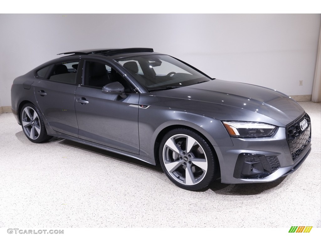 Daytona Gray Pearl Effect 2021 Audi A5 Sportback Premium Plus quattro Exterior Photo #143160923