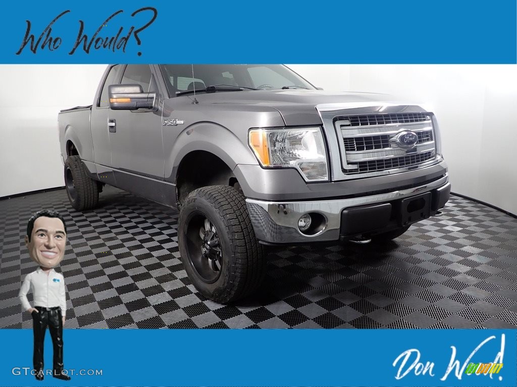 2013 F150 XLT SuperCab 4x4 - Sterling Gray Metallic / Steel Gray photo #1