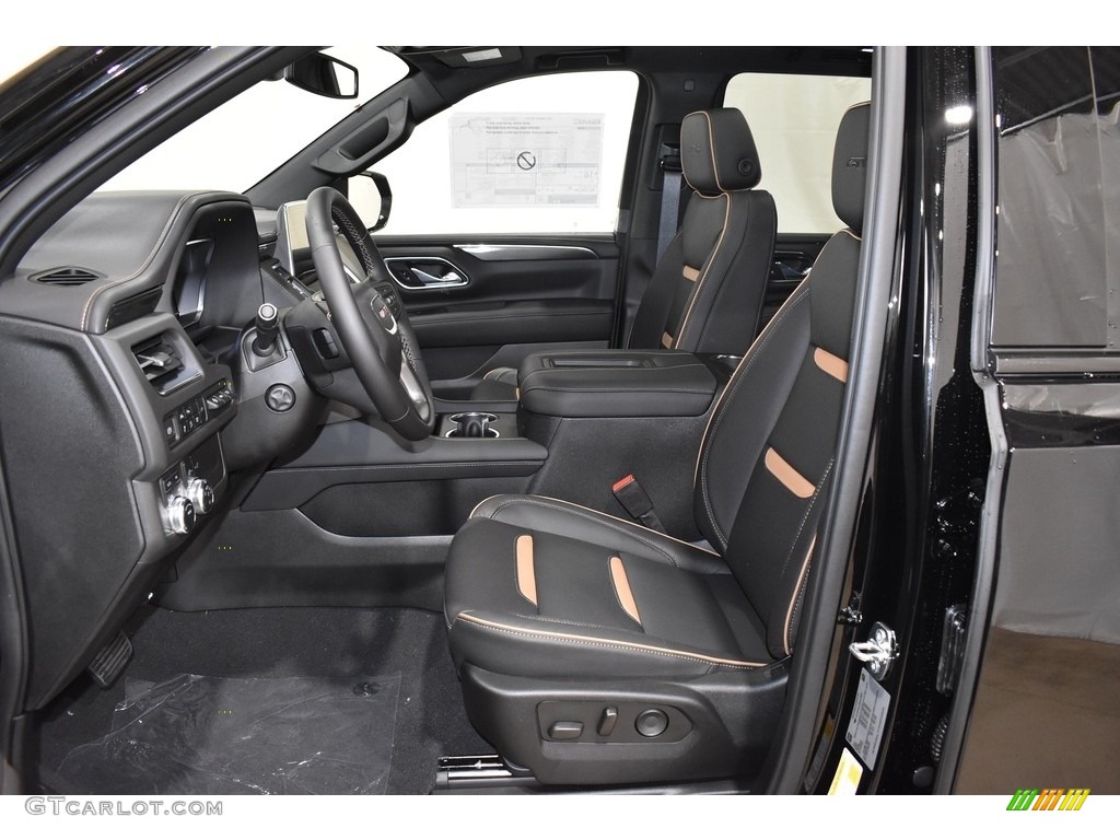 Jet Black Interior 2022 GMC Yukon XL AT4 4WD Photo #143161502