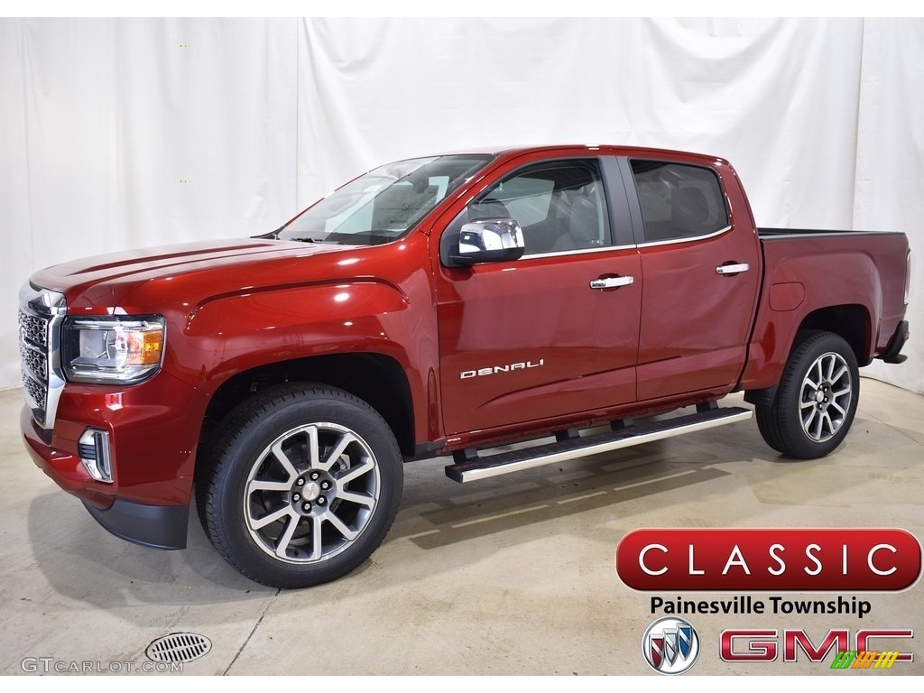 Cayenne Red Tintcoat 2022 GMC Canyon Denali Crew Cab 4WD Exterior Photo #143161724