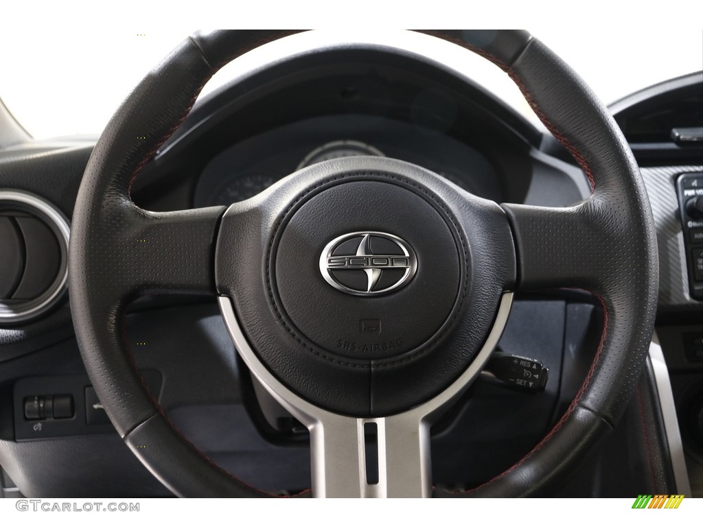 2015 Scion FR-S Standard FR-S Model Black/Red Accents Steering Wheel Photo #143161805