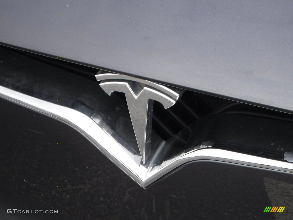 2018 Model X P100D - Midnight Silver Metallic / Black photo #6
