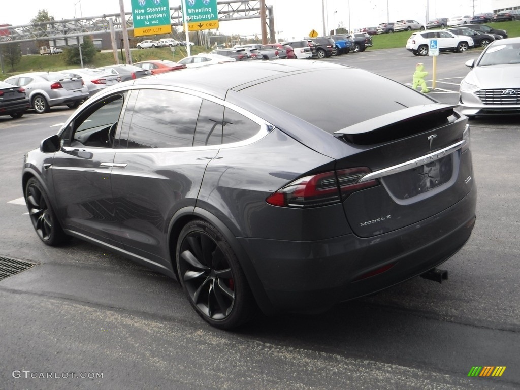 2018 Model X P100D - Midnight Silver Metallic / Black photo #9