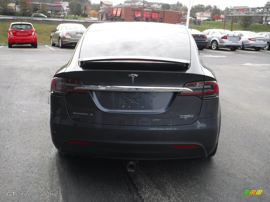 2018 Model X P100D - Midnight Silver Metallic / Black photo #10