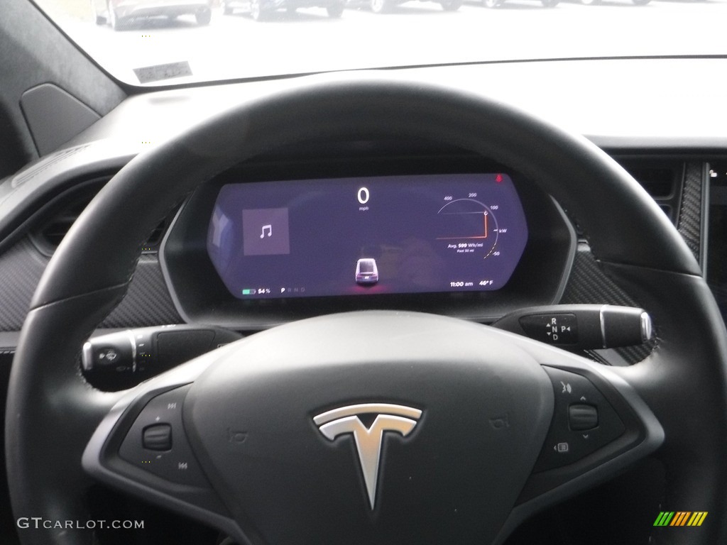 2018 Model X P100D - Midnight Silver Metallic / Black photo #19
