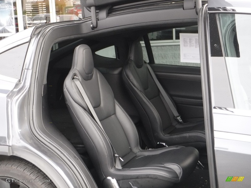 2018 Model X P100D - Midnight Silver Metallic / Black photo #29