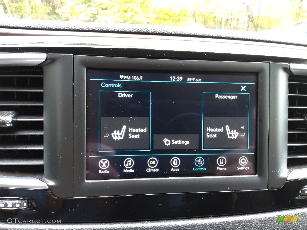 2018 Pacifica Touring L - Jazz Blue Pearl / Black/Alloy photo #24