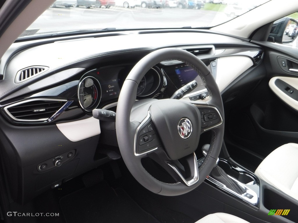 2022 Buick Encore GX Select AWD Whisper Beige Steering Wheel Photo #143163395