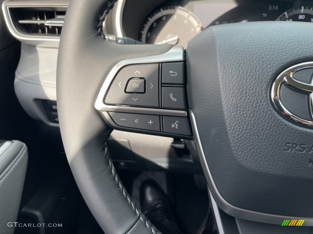 2022 Toyota Highlander XLE AWD Graphite Steering Wheel Photo #143164004