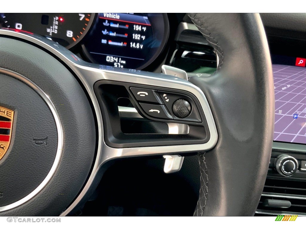 2020 Porsche Macan Standard Macan Model Black Steering Wheel Photo #143166006