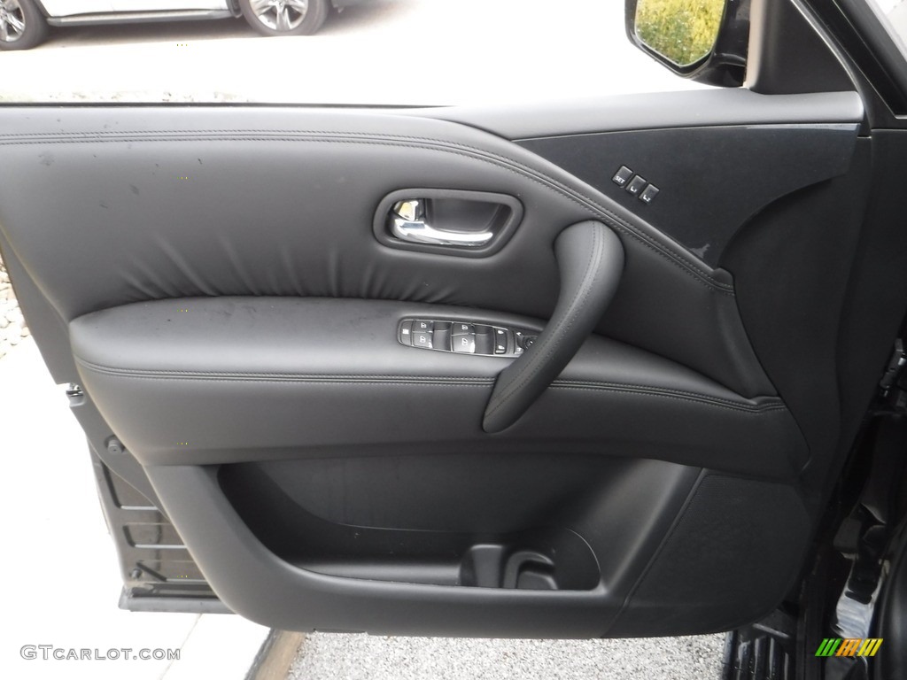 2021 Nissan Armada Midnight Edition 4x4 Charcoal Door Panel Photo #143168481