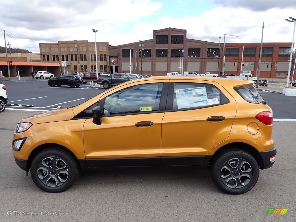 Luxe Yellow 2021 Ford EcoSport S 4WD Exterior Photo #143169501