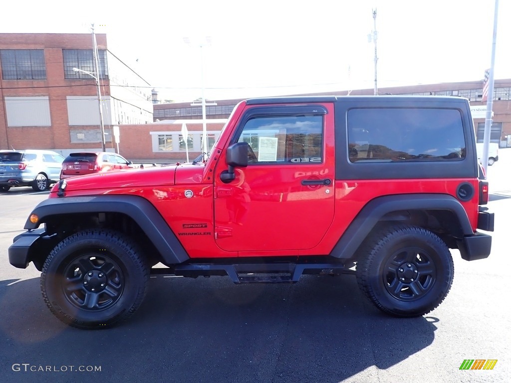 2017 Wrangler Sport 4x4 - Firecracker Red / Black photo #5