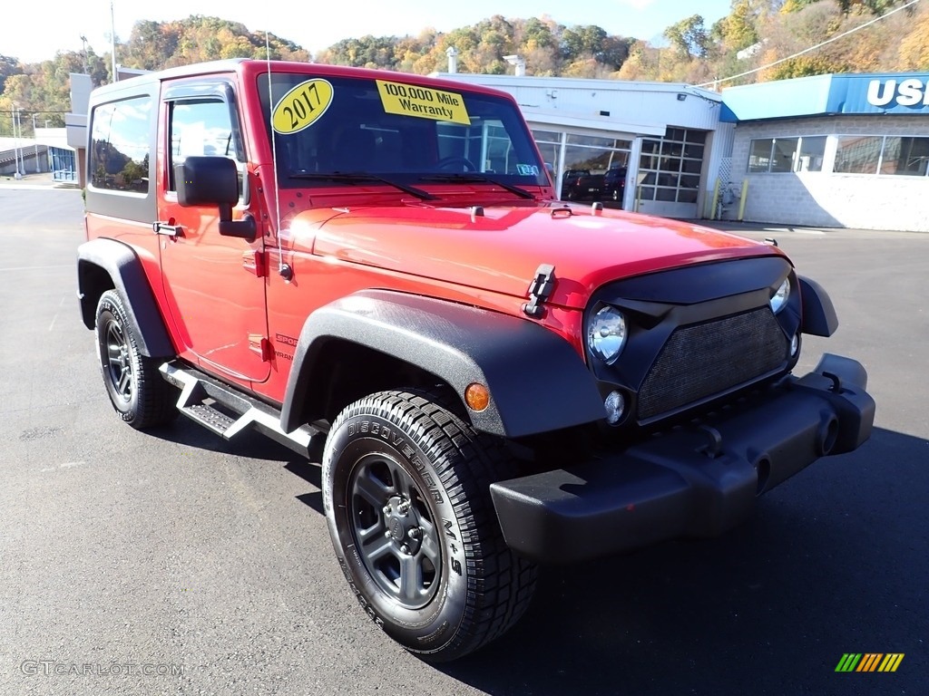 2017 Wrangler Sport 4x4 - Firecracker Red / Black photo #8