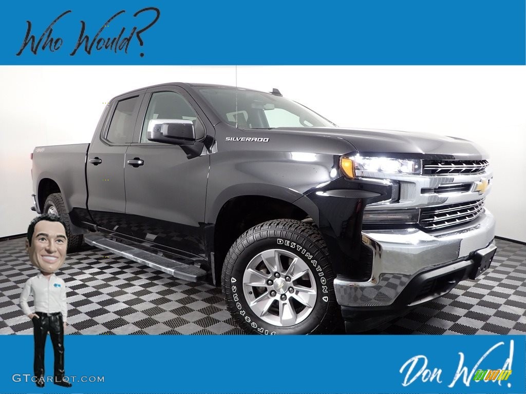 2019 Silverado 1500 LT Double Cab 4WD - Black / Jet Black photo #1