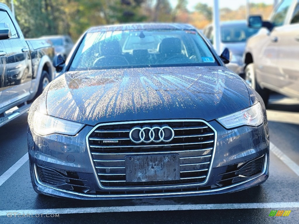 2016 A6 3.0 TFSI Premium Plus quattro - Moonlight Blue Metallic / Black photo #2