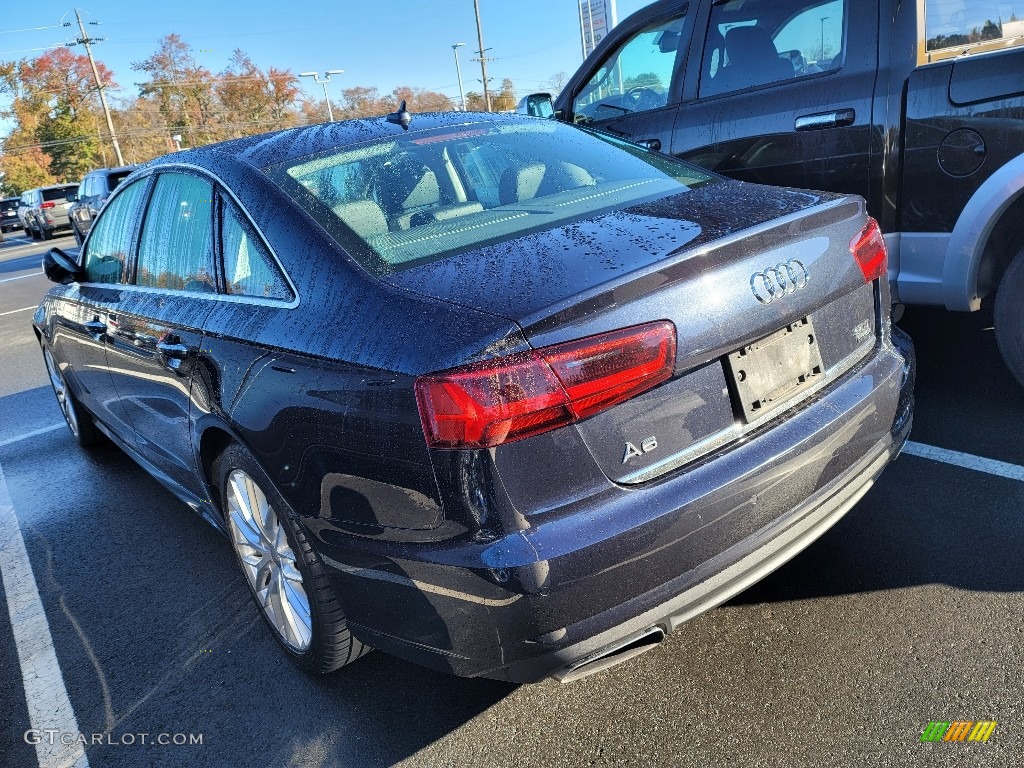 2016 A6 3.0 TFSI Premium Plus quattro - Moonlight Blue Metallic / Black photo #4