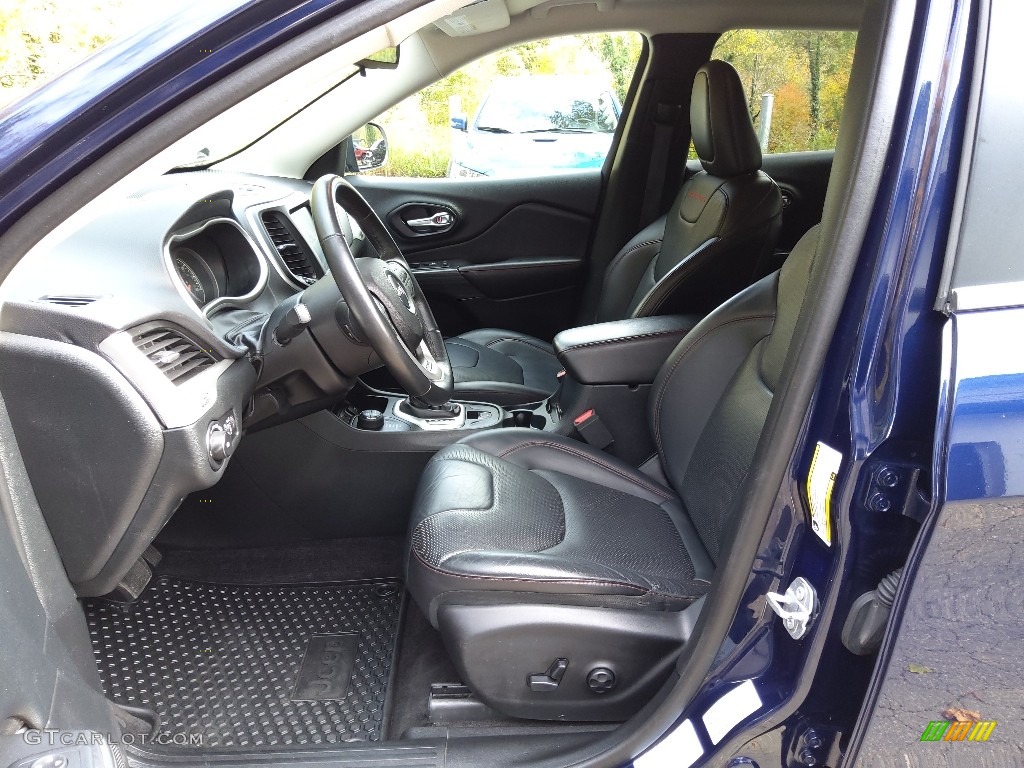 2016 Cherokee Trailhawk 4x4 - True Blue Pearl / Black photo #10