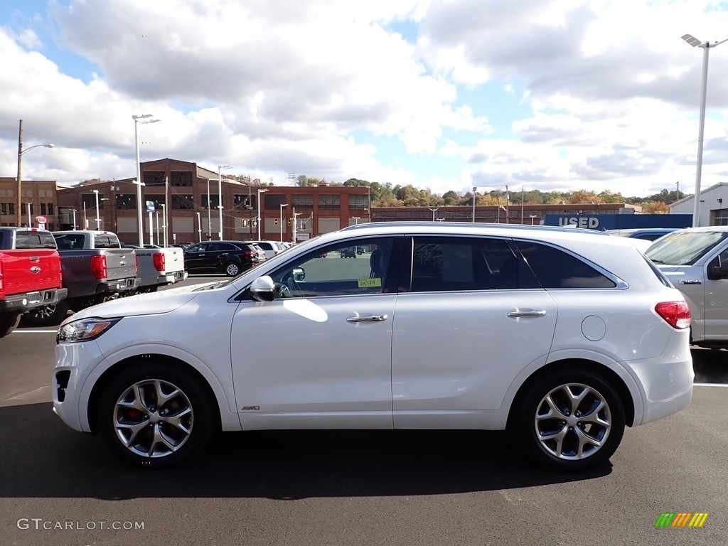 2016 Sorento SX V6 AWD - Snow White Pearl / Premium Black photo #6