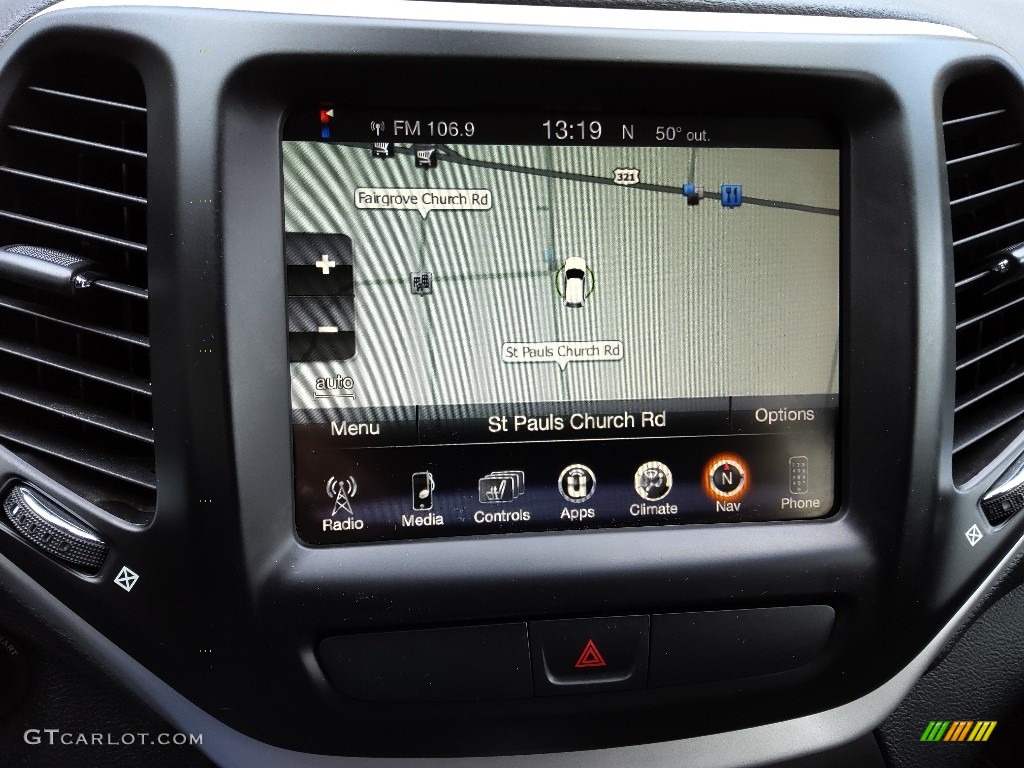 2016 Cherokee Trailhawk 4x4 - True Blue Pearl / Black photo #24