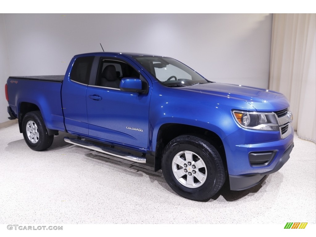 2020 Colorado WT Extended Cab 4x4 - Kinetic Blue Metallic / Ash Gray/Jet Black photo #1