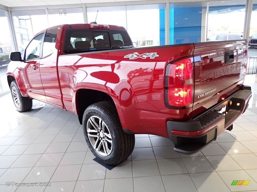 Cherry Red Tintcoat 2022 Chevrolet Colorado LT Extended Cab 4x4 Exterior Photo #143172748