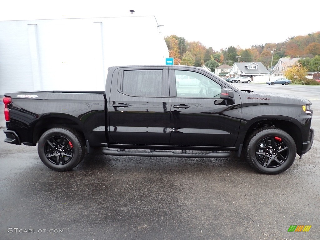 Black 2021 Chevrolet Silverado 1500 RST Crew Cab 4x4 Exterior Photo #143173192