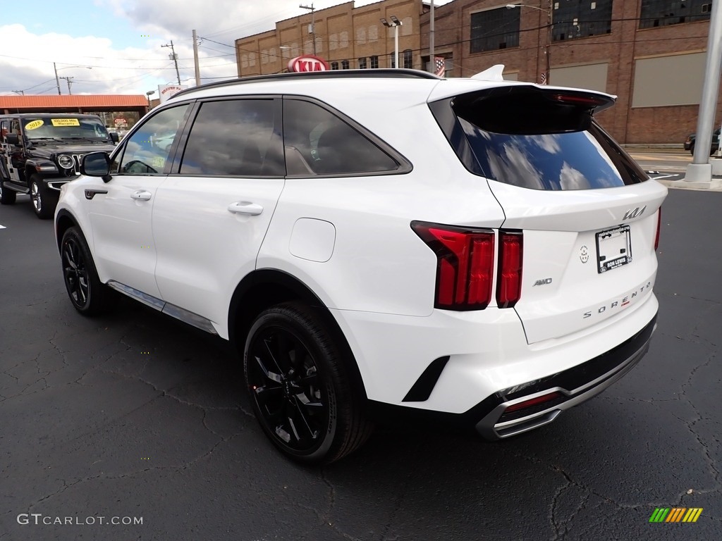 2022 Sorento SX AWD - Glacial White Pearl / Black photo #5