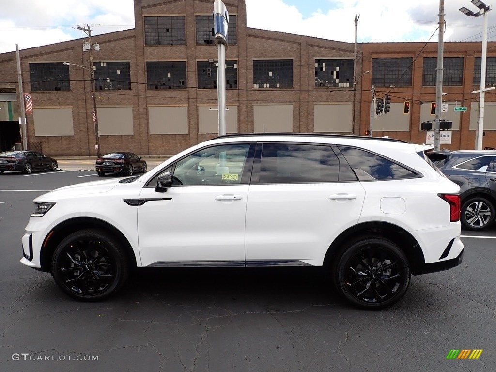 2022 Sorento SX AWD - Glacial White Pearl / Black photo #6