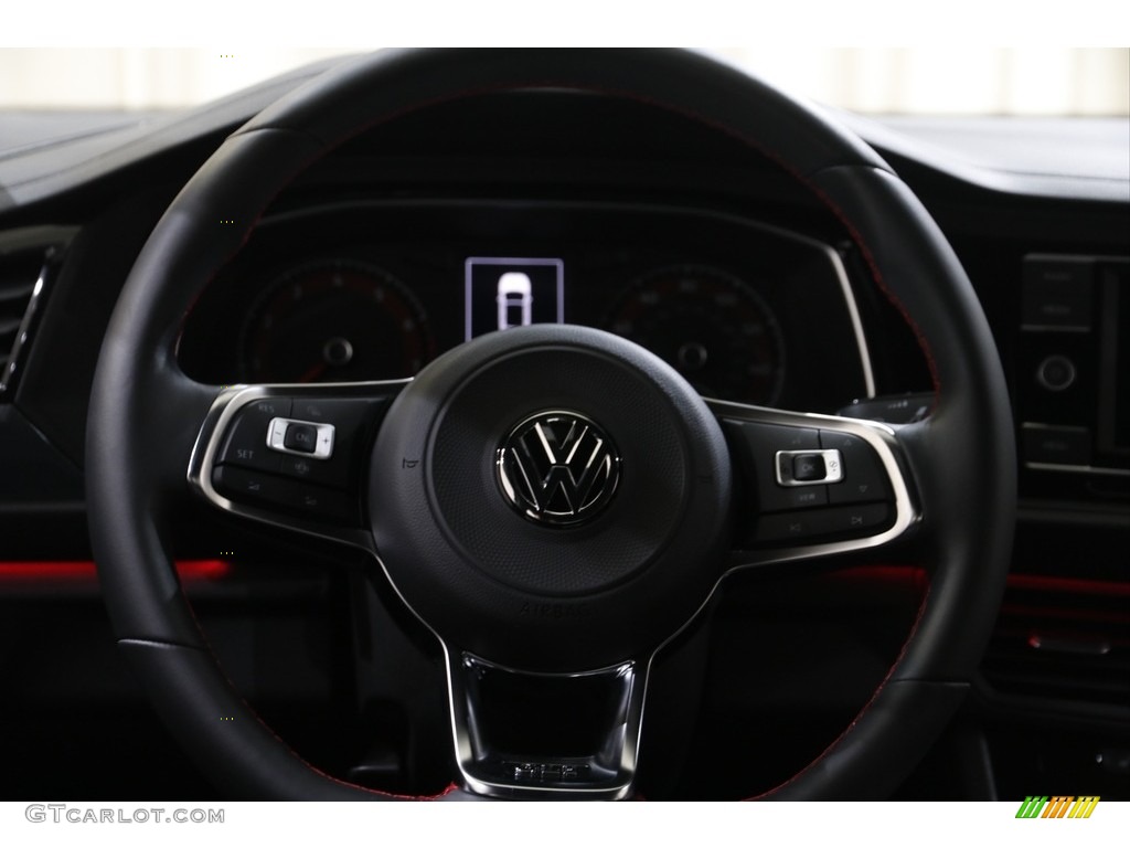 2021 Volkswagen Jetta GLI S Titan Black Steering Wheel Photo #143173453