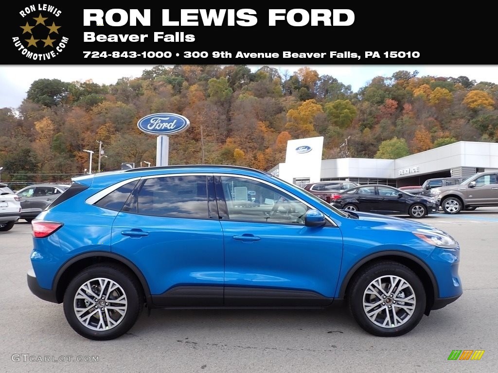2021 Escape SEL 4WD - Velocity Blue Metallic / Ebony photo #1