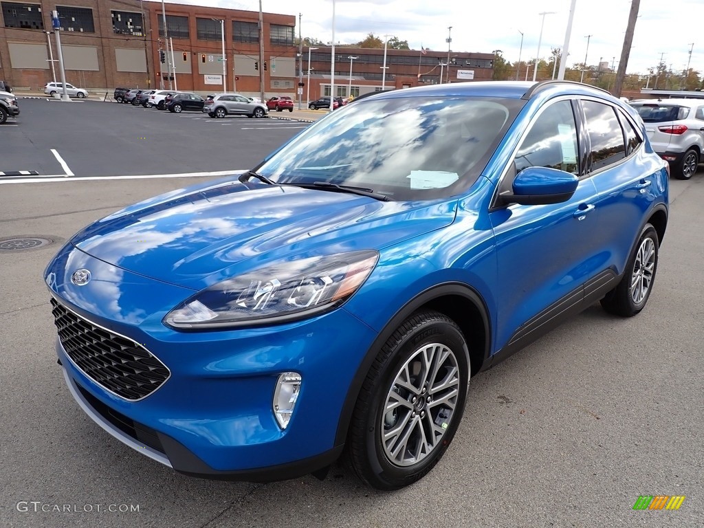 Velocity Blue Metallic 2021 Ford Escape SEL 4WD Exterior Photo #143174341