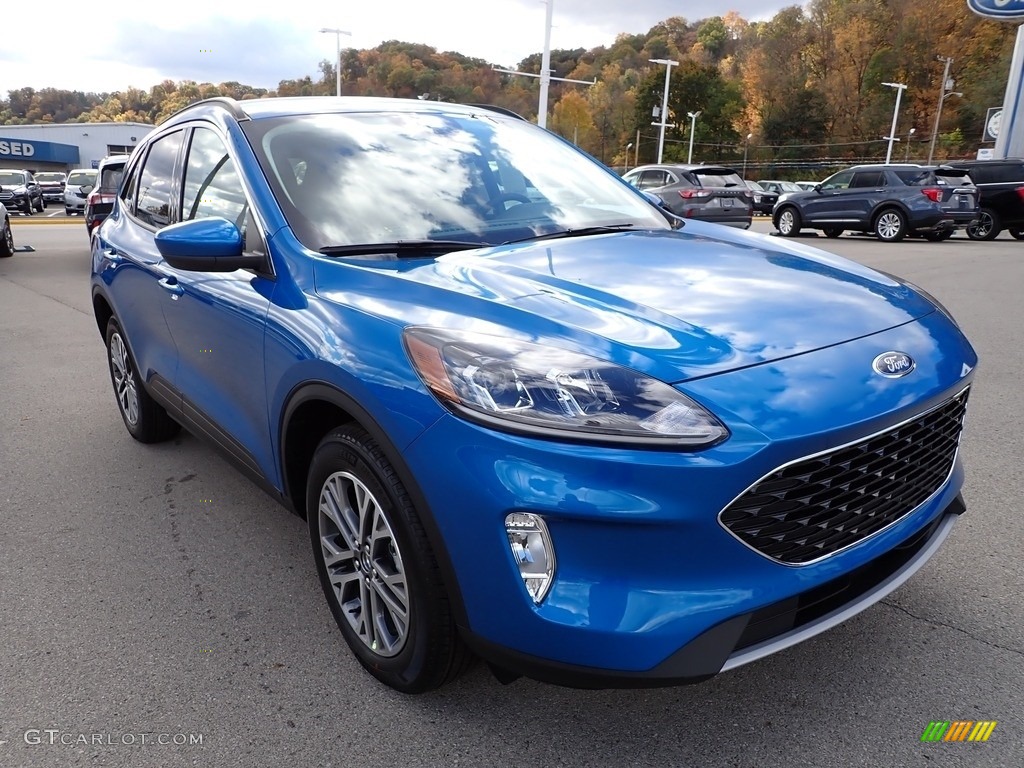 2021 Escape SEL 4WD - Velocity Blue Metallic / Ebony photo #9