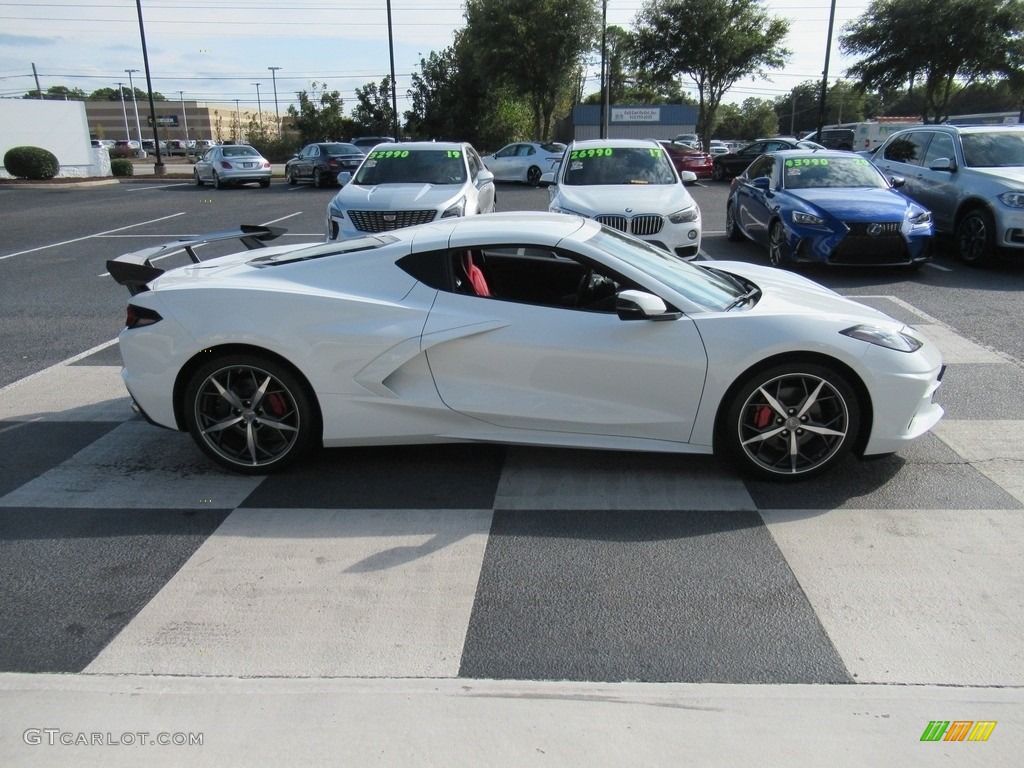 Arctic White 2022 Chevrolet Corvette Stingray Coupe Exterior Photo #143176427