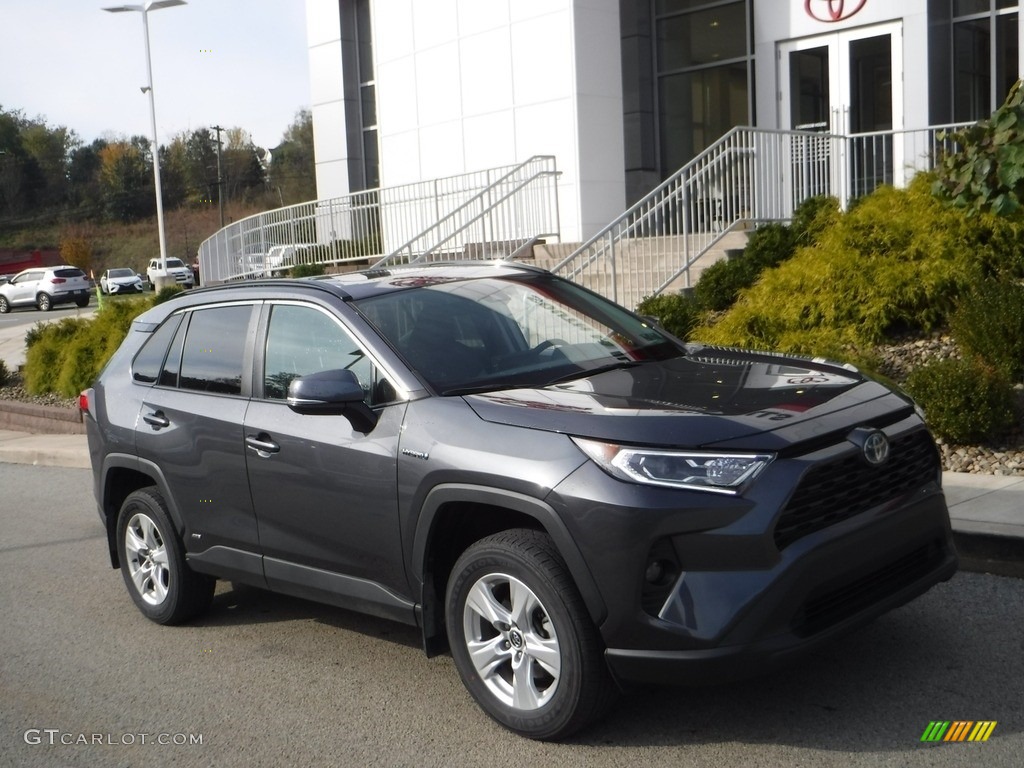 Magnetic Gray Metallic 2021 Toyota RAV4 XLE AWD Hybrid Exterior Photo #143177451